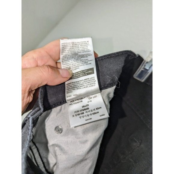 Men's Levi's Denizen Black Denim Jeans Size 36 x 32 - Picture 10 of 10